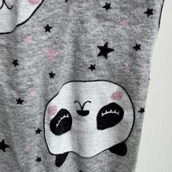 Simple Joys by Carter's 24M Girls Gray Panda Print Pajama Bottoms Pants - Picture 2 of 5